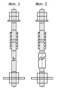Болты фундаментные составные Болты фундаментные составные