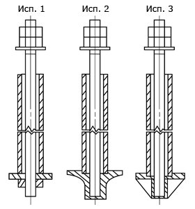 Болты фундаментные съемные Болты фундаментные съемные